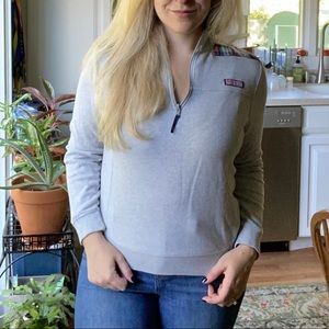 Vineyard Vines Shep Shirt Grey & Plaid Pullover